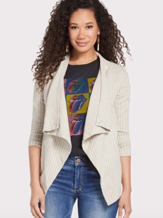 Blank NYC Jackets & Blazers - NWT Evereve BlankNYC All Natural Jacket Blazer Linen // S